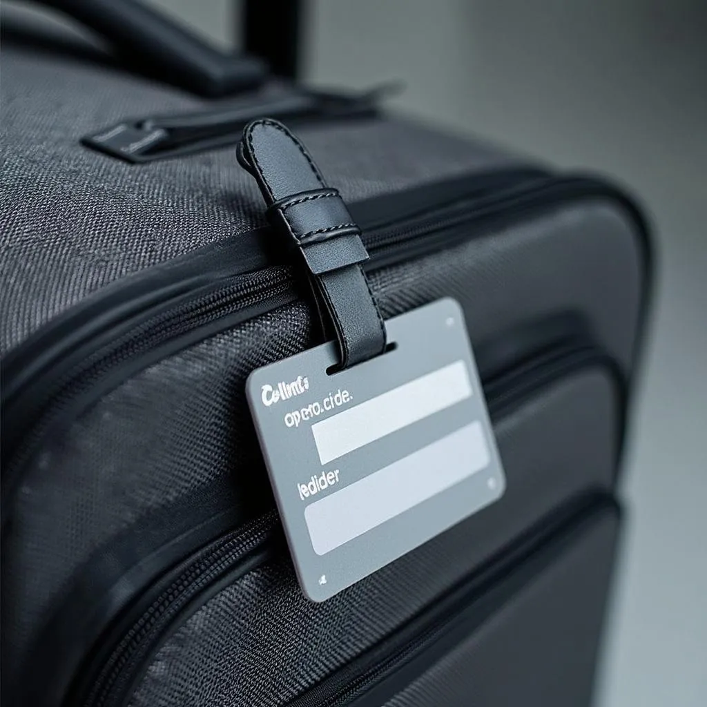 Luggage tag with contact information