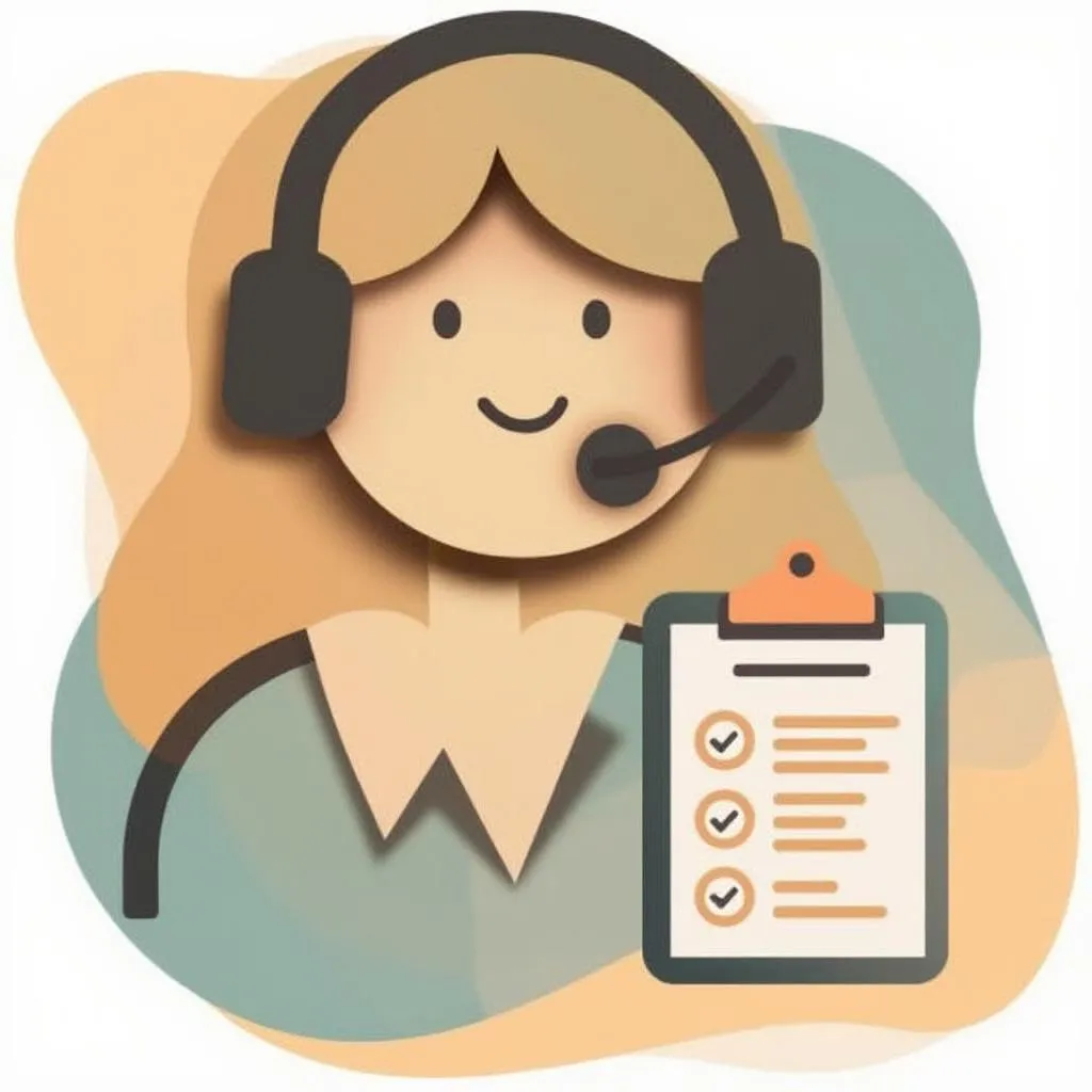 Support agent assisting with claim icon